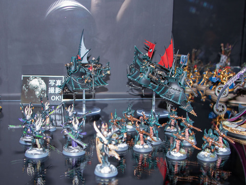 一般公開日の「ウォーハンマー」ゲームズワークショップブースから