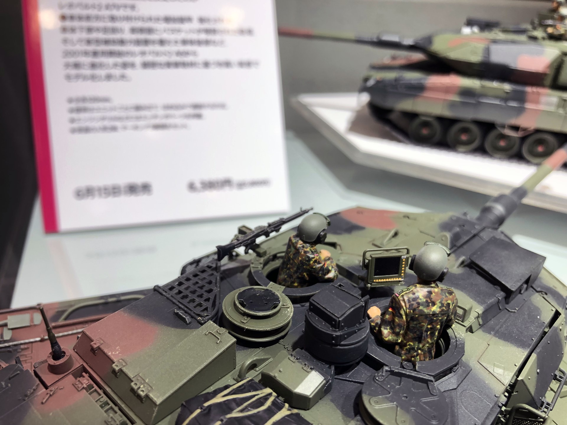 ディスプレイの画面やボタン類などはデカールで再現されている