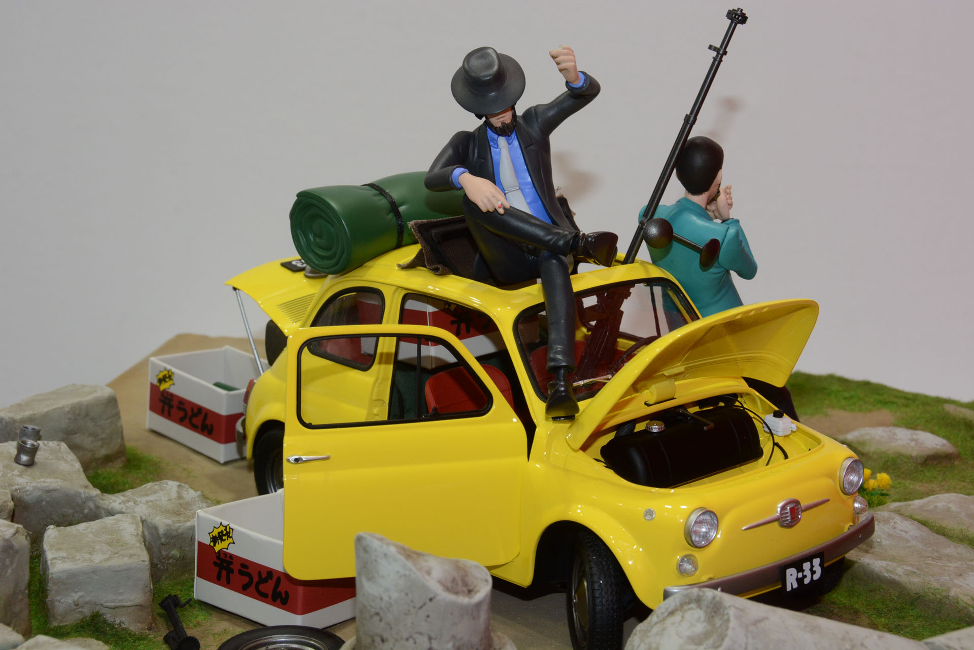 「ルパン三世 カリオストロの城 FIAT500」。こちらも原作への愛が強く伝わってくる