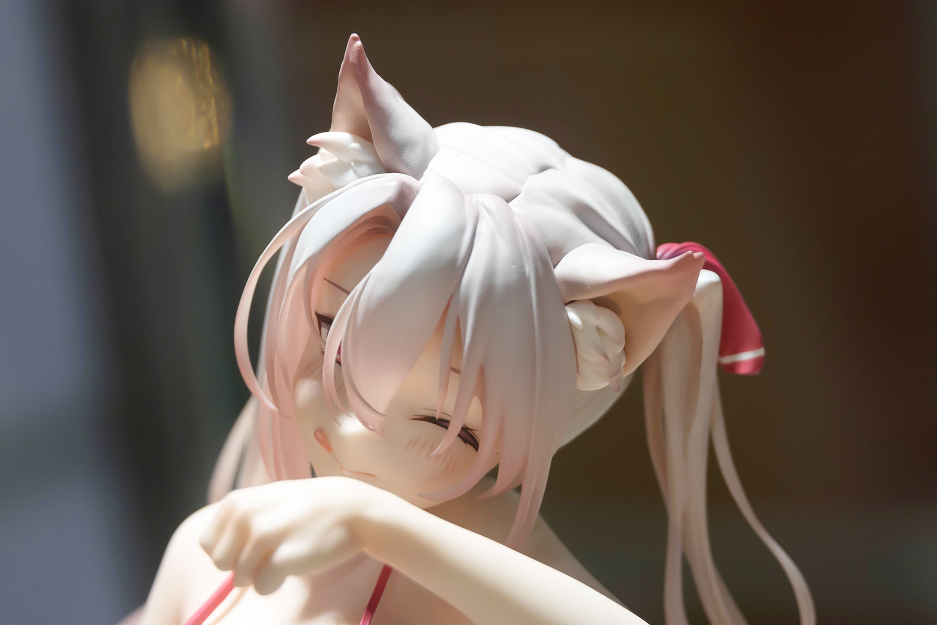 上から見ると耳は髪と一体化しているようだ