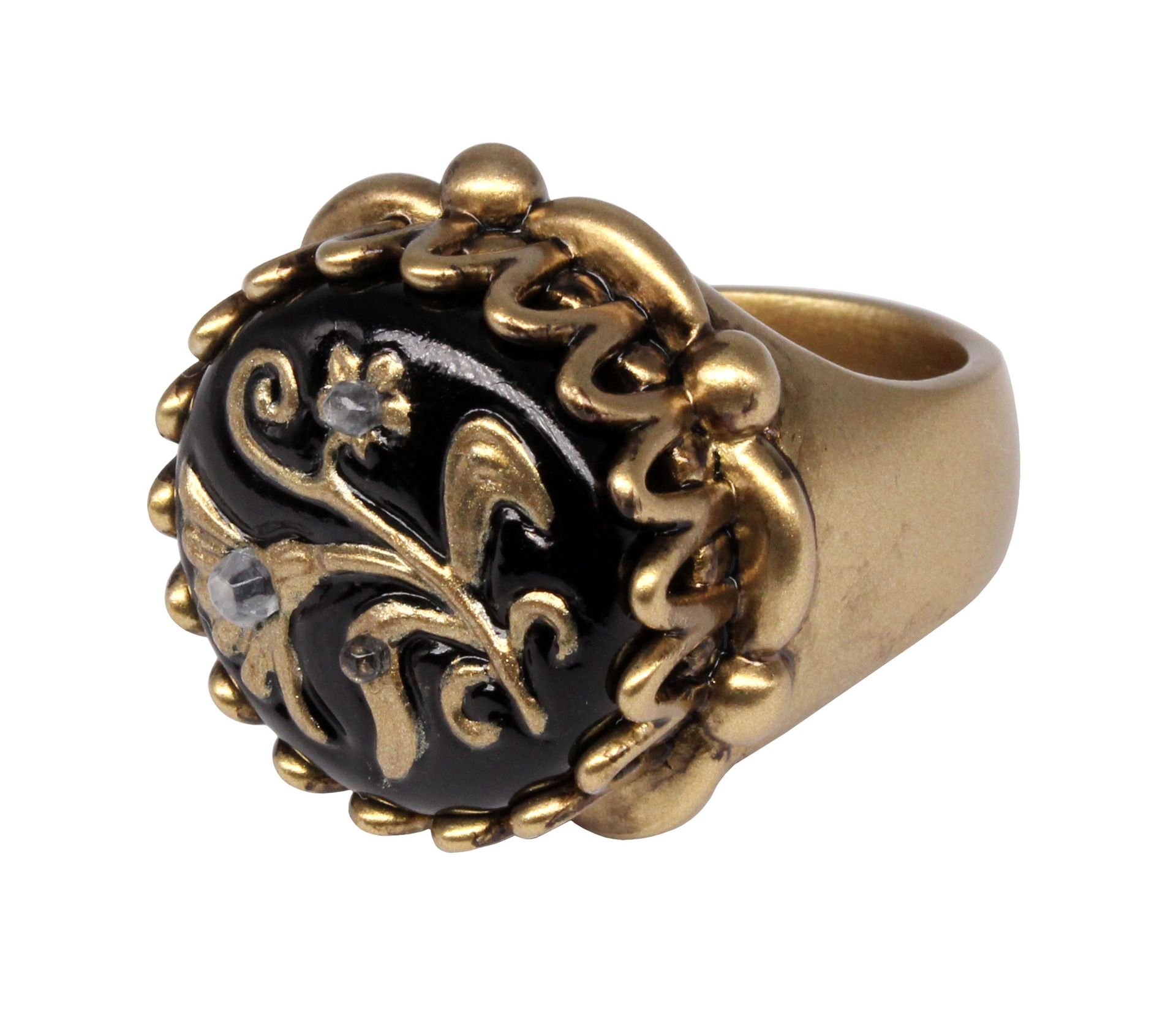 フラワーオニキスリング