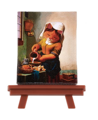 あの名画の人物が猫に!? ガチャ「CAT ART キャンバス