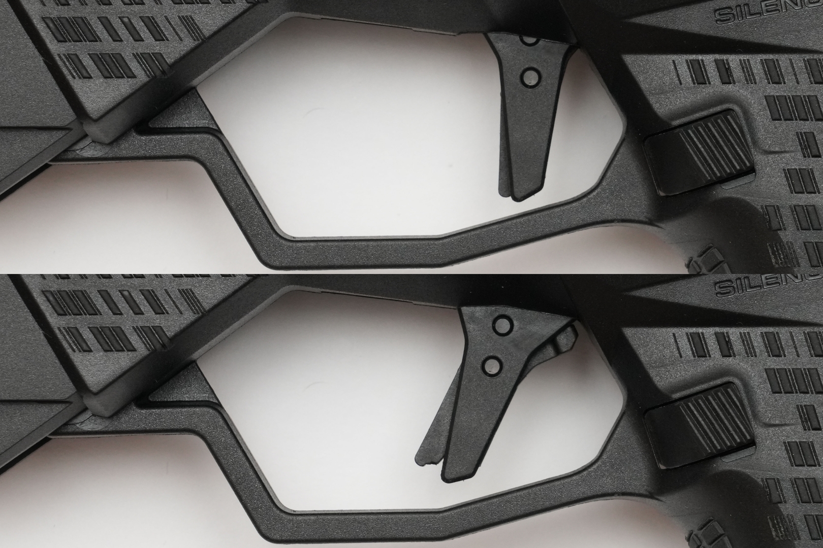 コッキングするとレバーが前方に出てくる