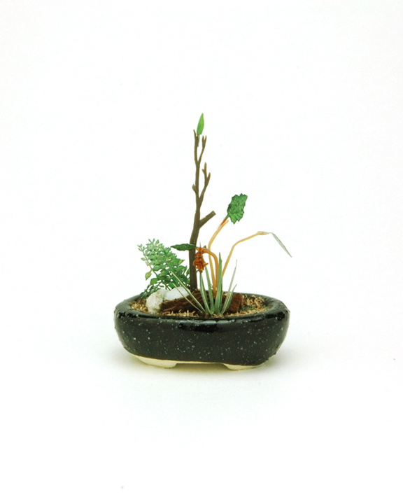 小判鉢寄せ植え【黒】 価格：1,980円