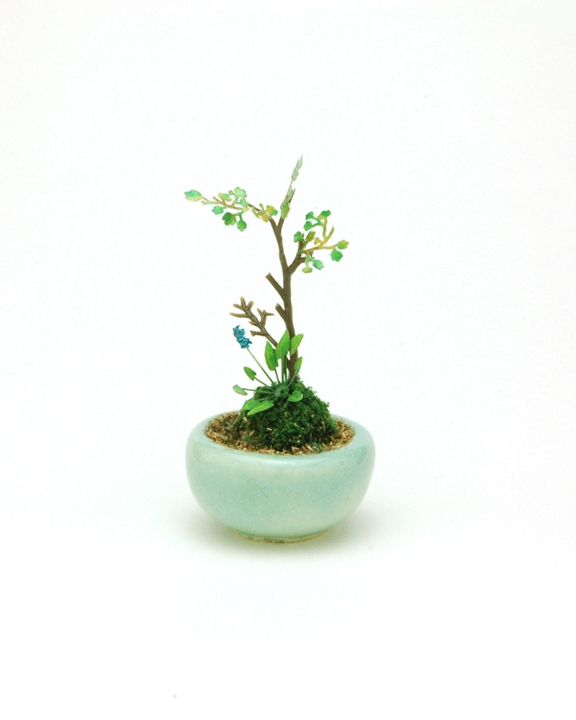 丸鉢寄せ植え【水色】 価格：1,980円