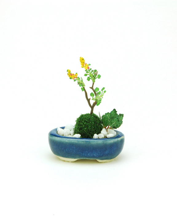 小判寄せ植え【紺】 価格：1,980円