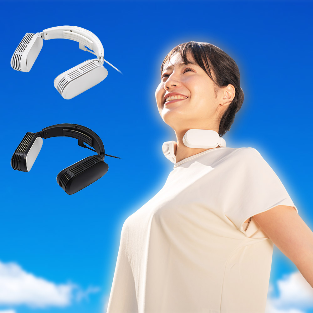 ネッククーラーEvo USBモデル ブラック/ホワイト