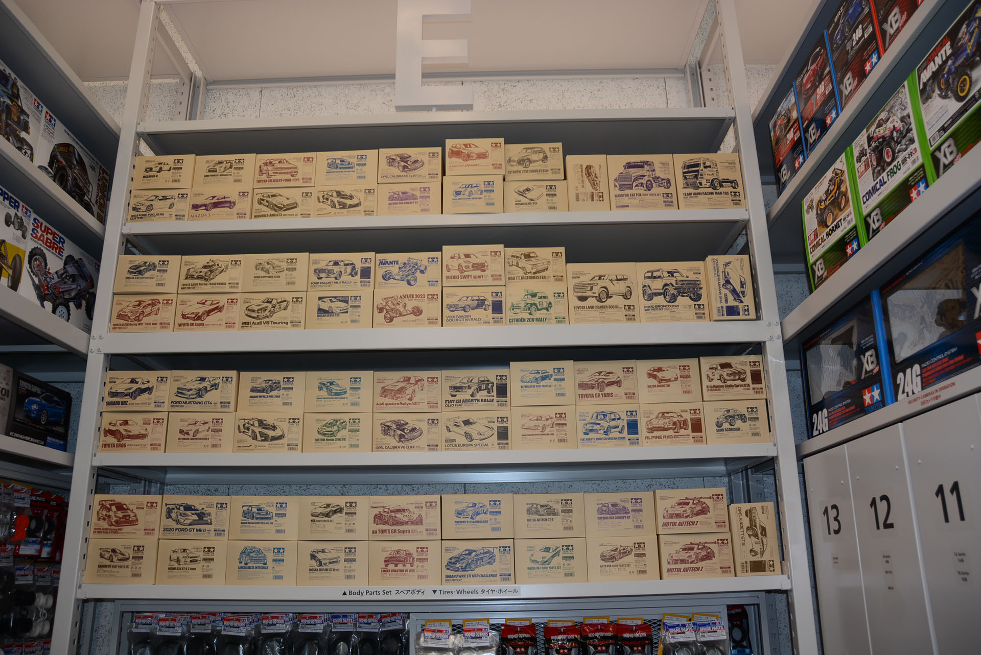 ボディもずらり