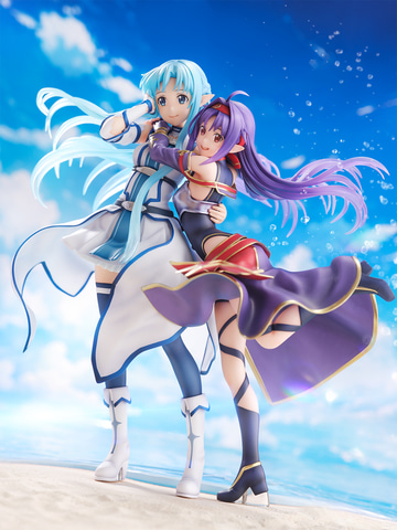 ソードアート・オンライン」より仲良くじゃれ合うアスナとユウキ