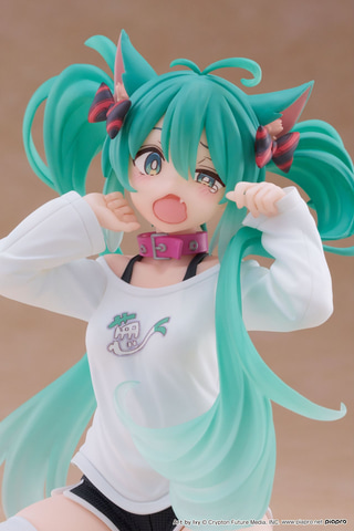 初音ミク　フィギュア　15点セット　AMP+ desktop cute 可愛いネコミミ姿の初音ミクがプライズフィギュア「Desktop Cute