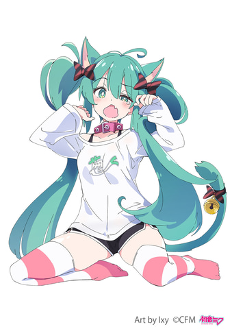 可愛いネコミミ姿の初音ミクがプライズフィギュア「Desktop Cute
