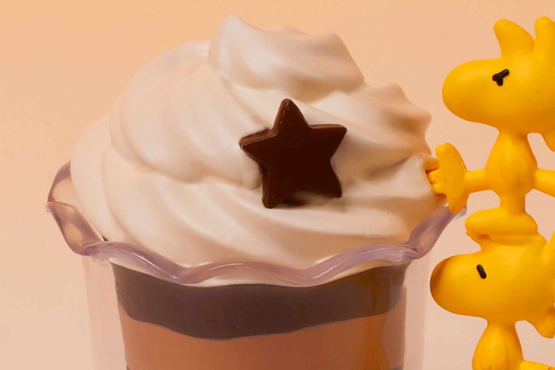 アイスクリームに添えられたチョコレートも美味しそうだ