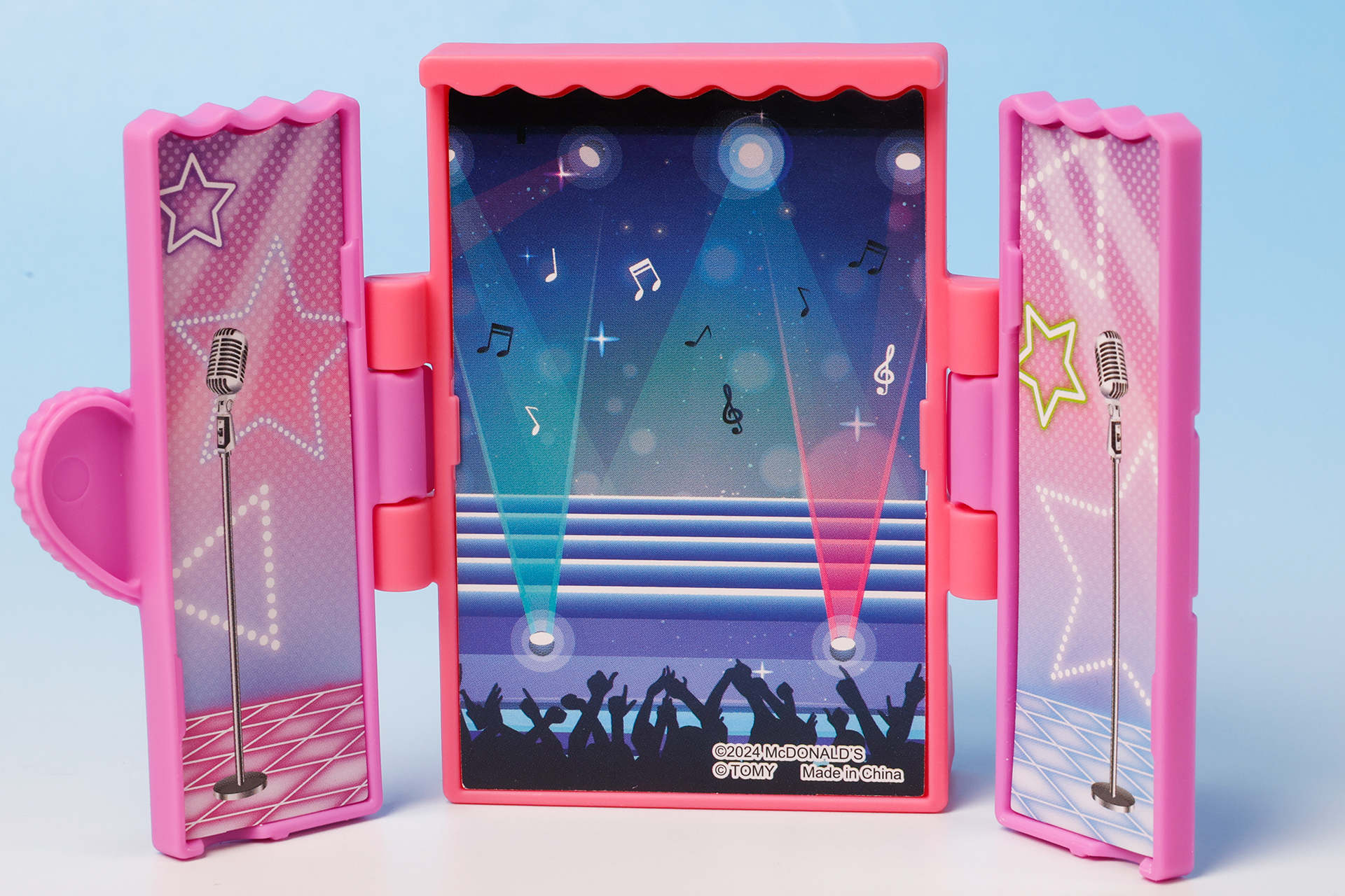 ナイトステージの背景に切り替えたところ