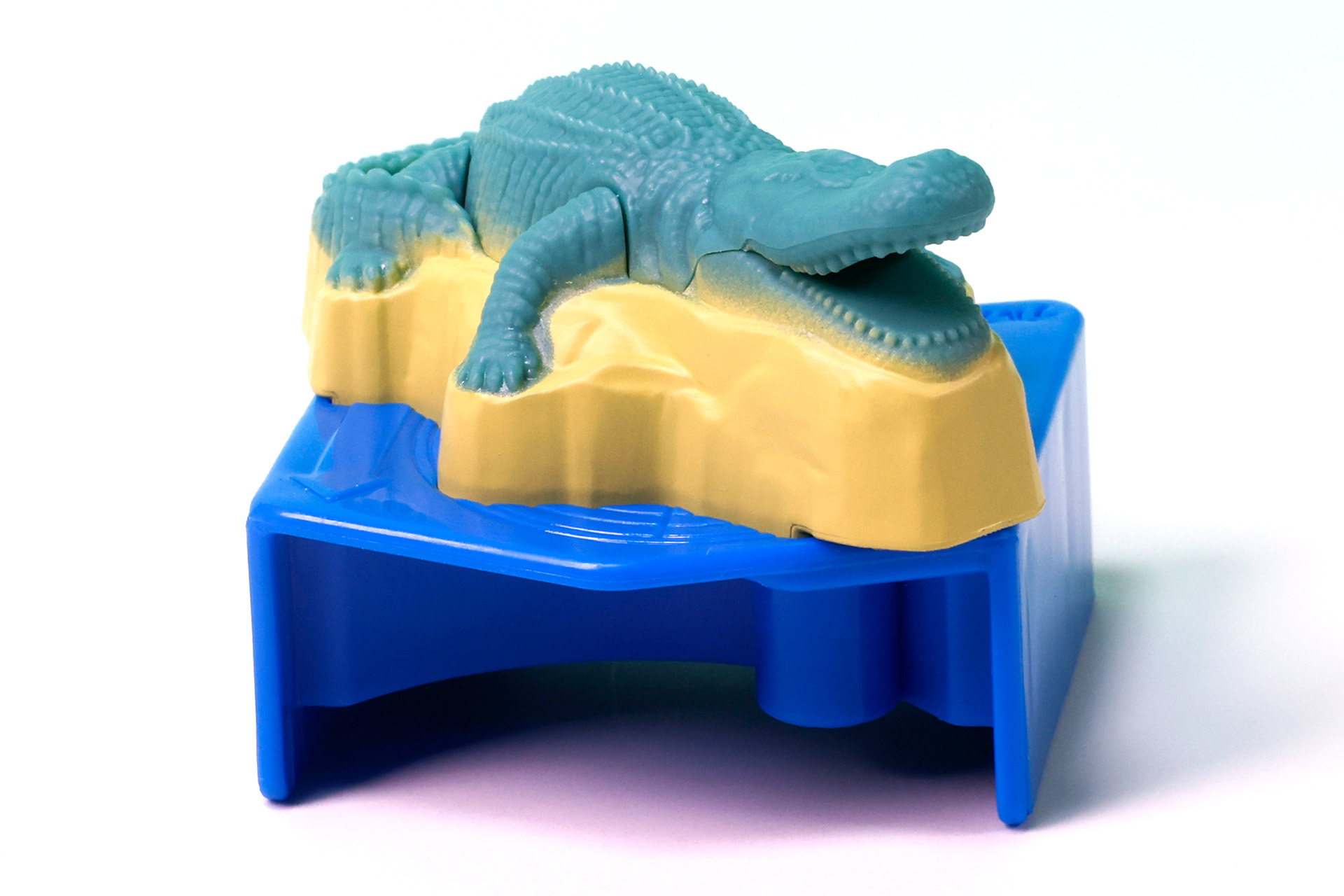 一見すると普通のワニのようだ