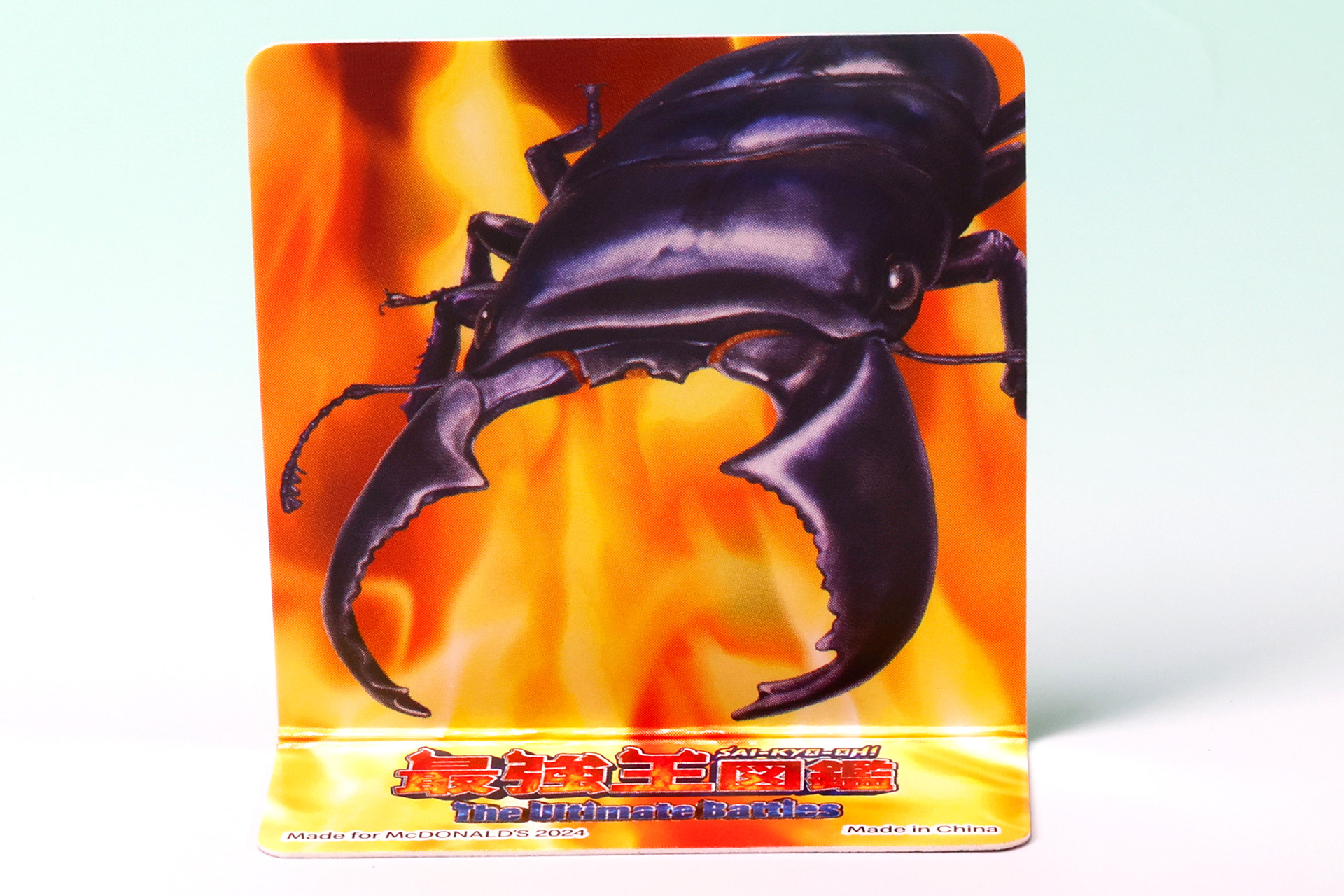 遊ぶ前に、スマトラオオヒラタクワガタの的を作っておこう