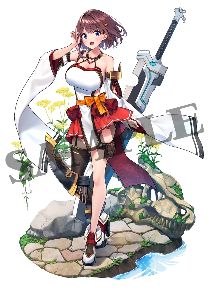 こちらがフィギュアの元となったイラスト。可愛らしい表情と、独特の服のデザインが印象的だ
