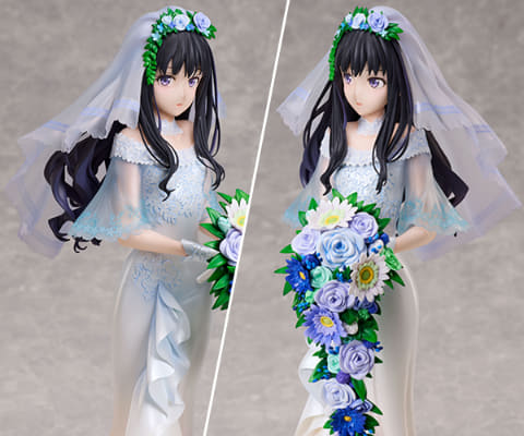 錦木千束　ウェディングドレスVer. 1/7 スケールフィギュア リコリコ」千束とたきなのウェディングドレス姿フィギュア予約