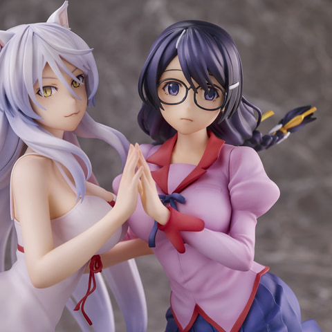 猫物語」より羽川翼と怪異姿「障り猫」の2体セットのフィギュアが再販