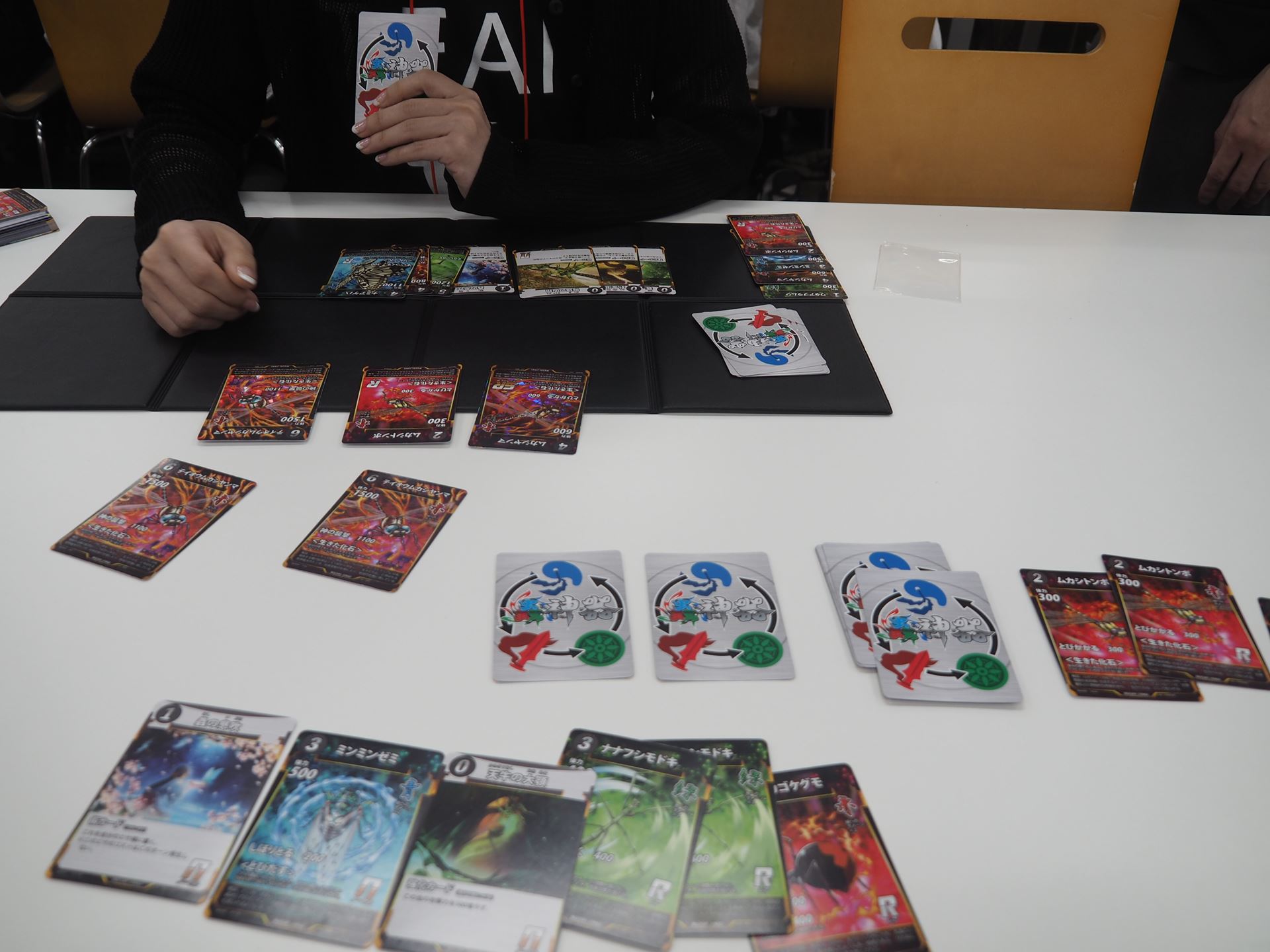 2戦目はミラー対決で、お互い切り札を出し合った