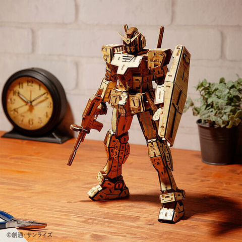 完成品！wa-gu-mi RX-78 ガンダム 竹製 竹製のガンダム！ 「Bamboo Art wa-gu-mi RX-78-2 ガンダム