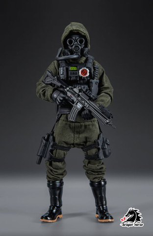 敵意ある調査員　二枚+軍団の成形機械　二枚　セット 可動フィギュア「DH-S002LG SCP財団シリーズ 機動部隊Zeta-9