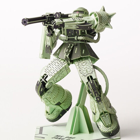 ガンダム、シャーザクMS-06S ZAKU II ペーパーアクションモデル 「機動