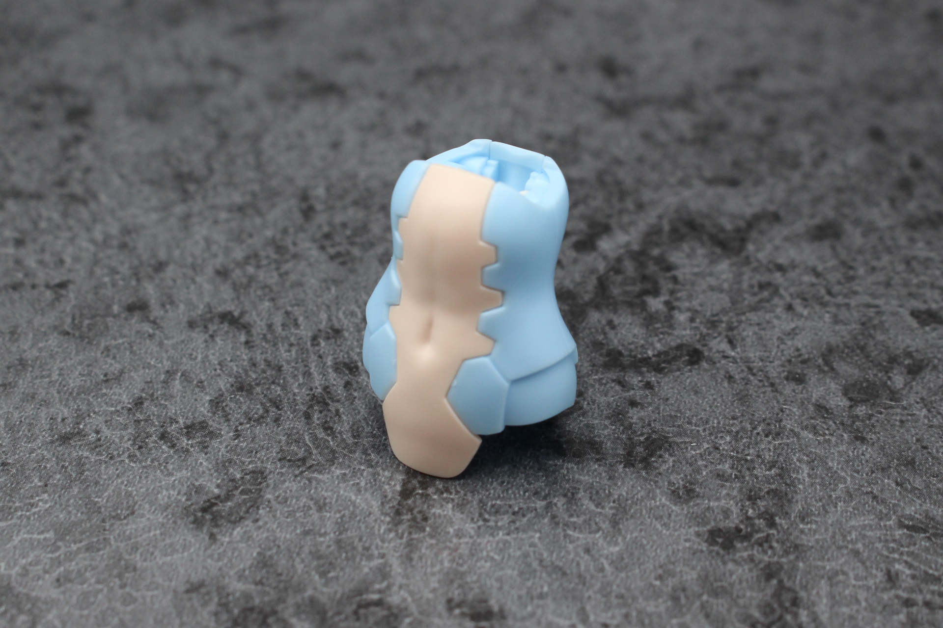 腹部の組み立て。腹部が露出しているのが魅力