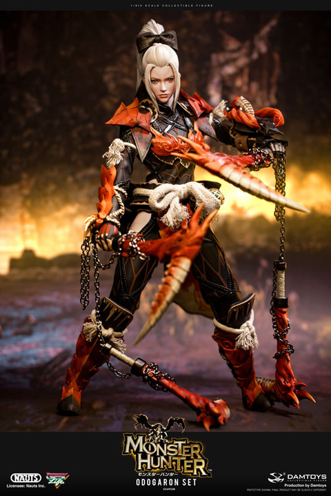 モンスターハンター ハンター フィギュア ボージュ装備 Nauts x DAMTOYSの「モンスターハンター」 1/6 コレクティブル