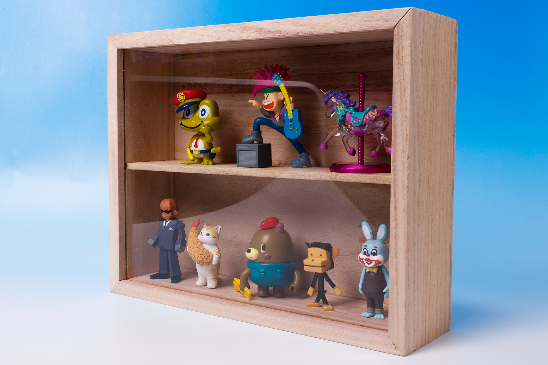 中サイズなら横に3つ、一般的なサイズなら5つほど並べることができる