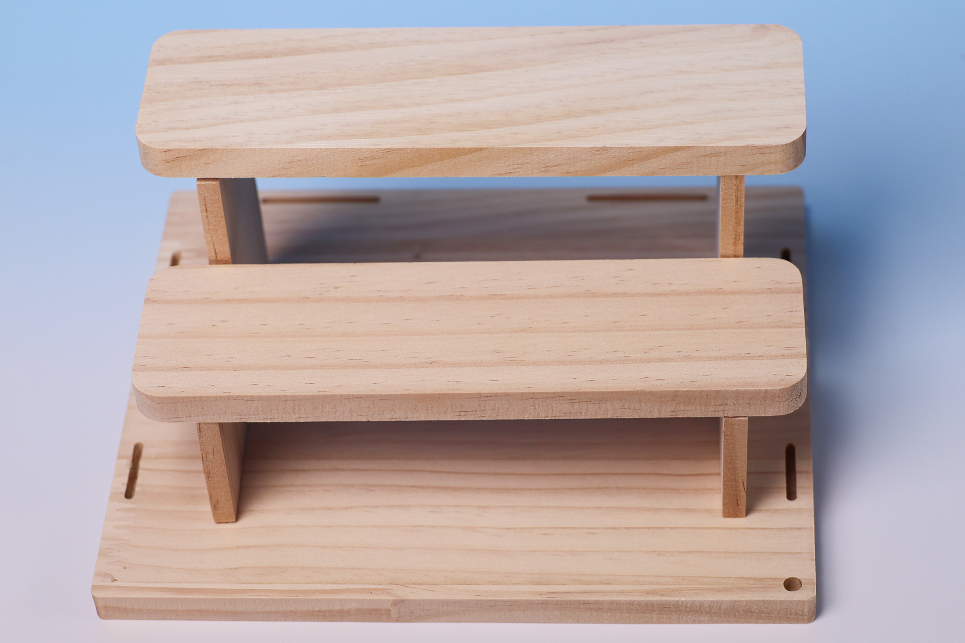 階段パーツを組み立てたところ