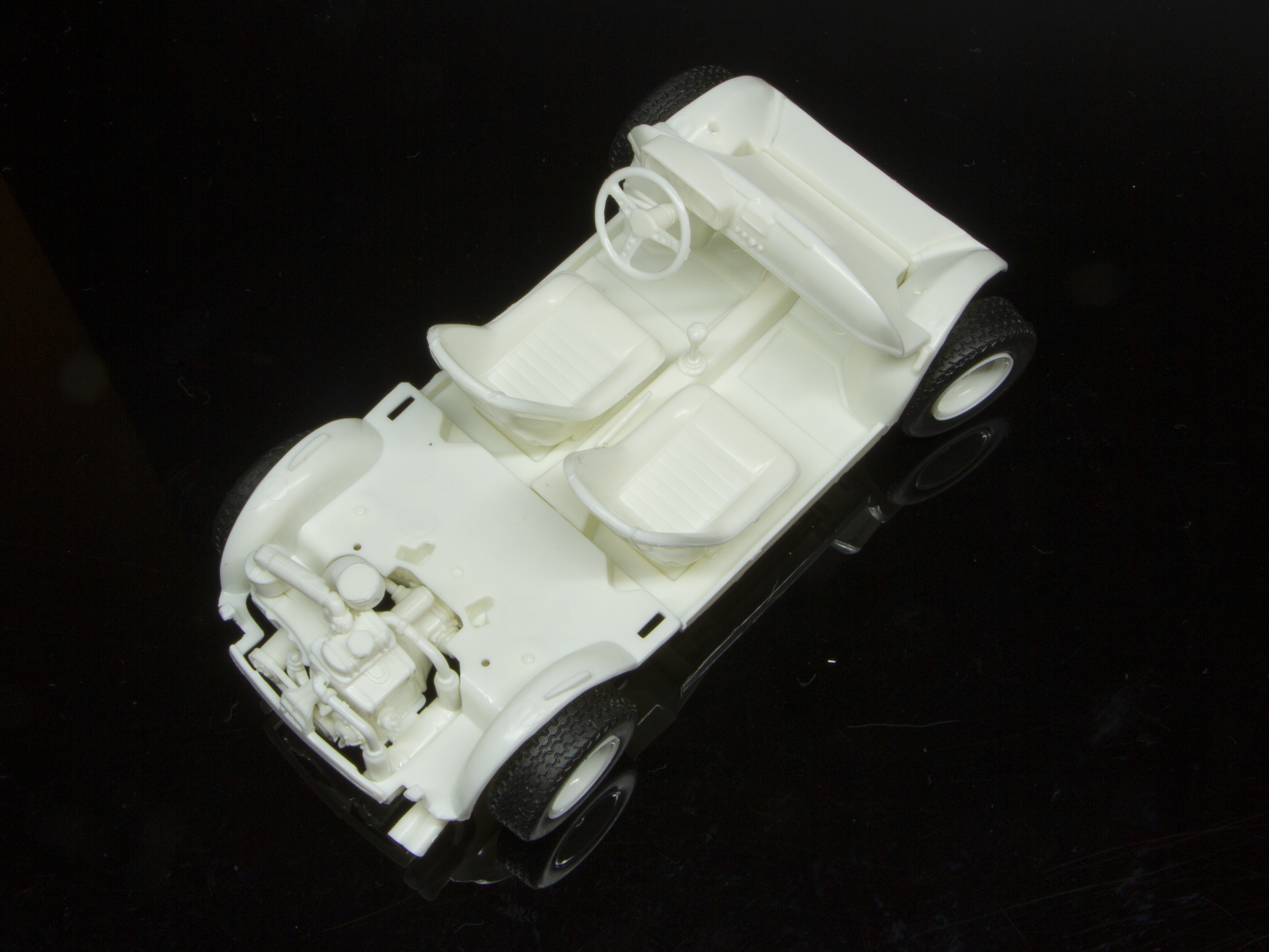 前部シートの組み立て