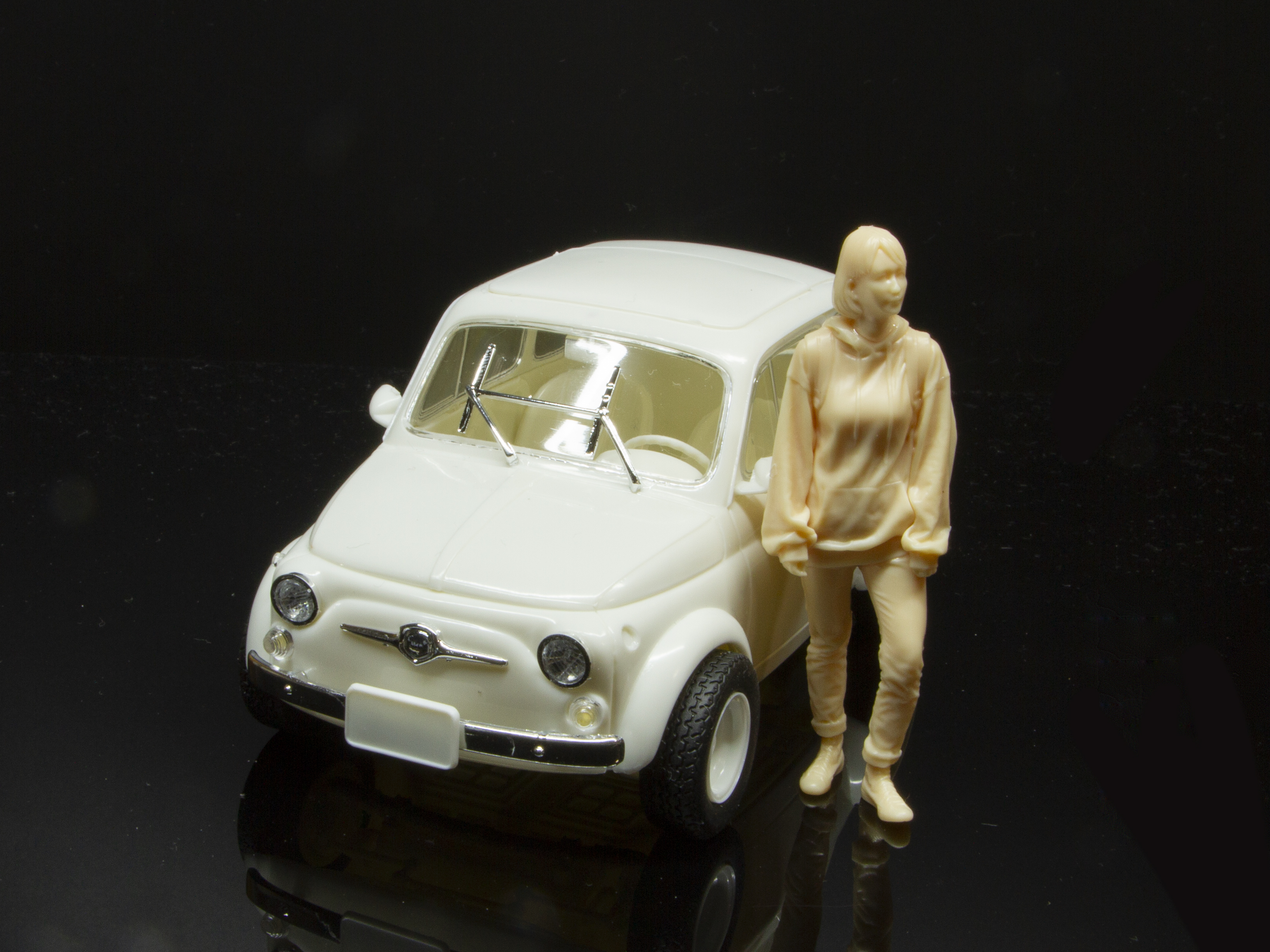 「1/24 キャンパスフレンズセットII」と並べた様子