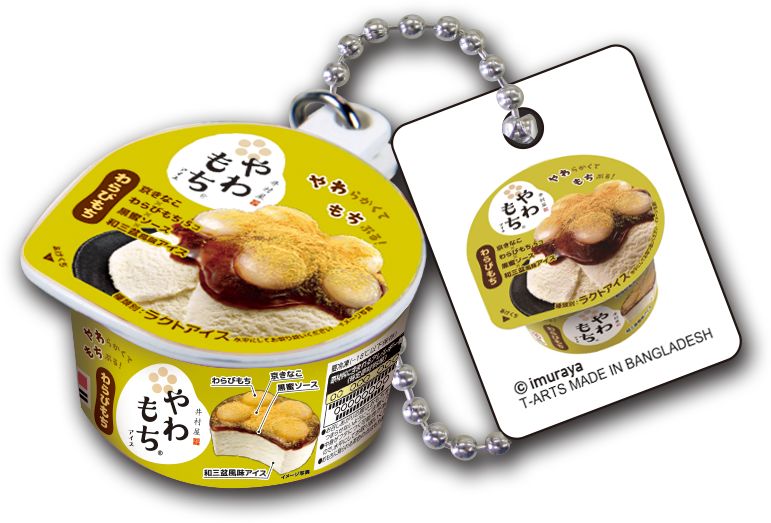 やわもちアイス わらびもち/ふたが開閉、中のアイスも再現