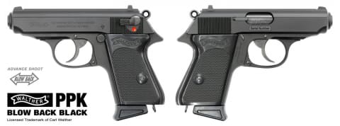 マルゼン、ガスガン「ワルサーPPK ブローバック ブラック」再販