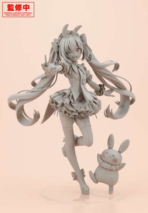 ウインクするVTuber兎鞠まりさんのフィギュア原型がコトブキヤ