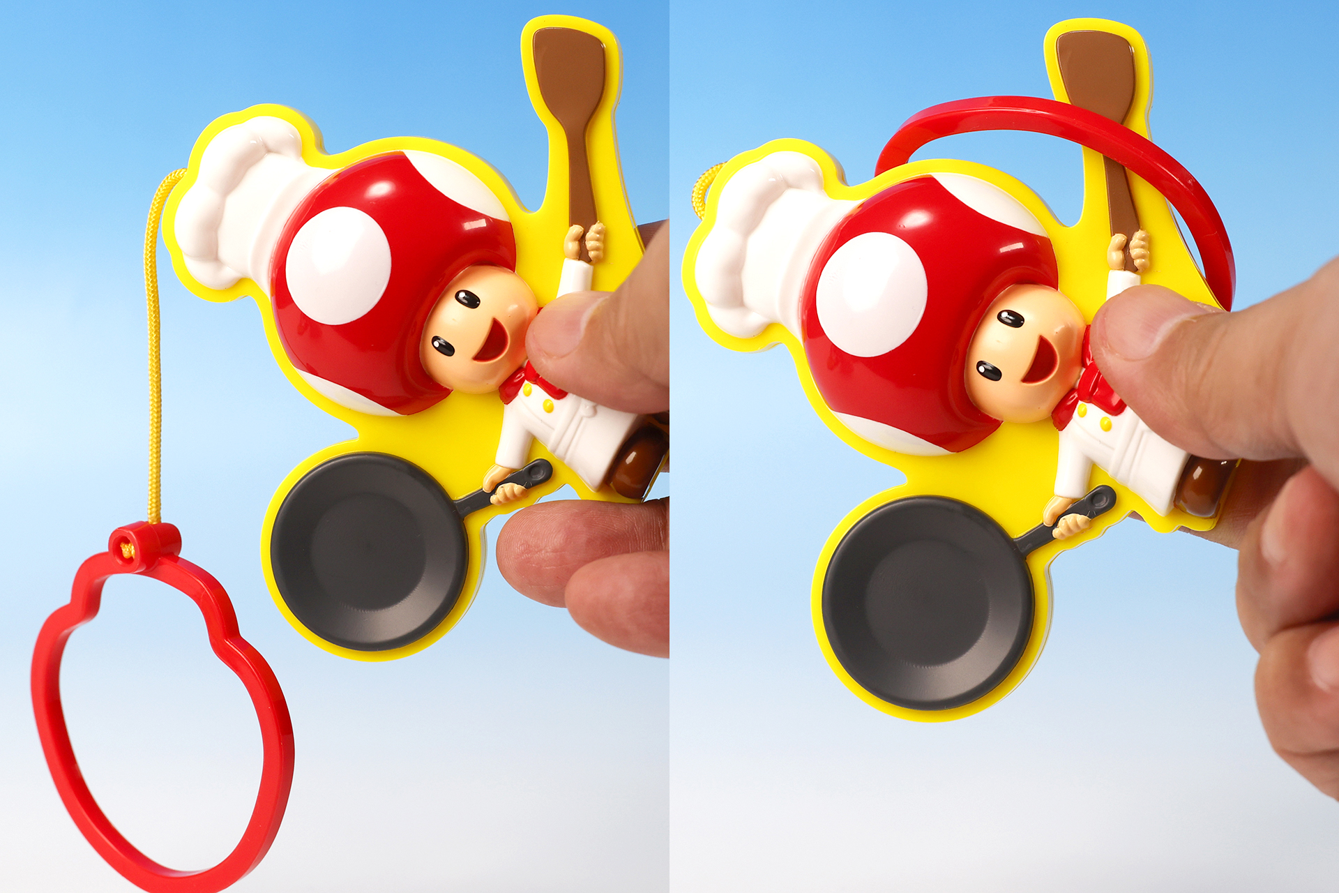 けん玉のようにリングを引っかけてみよう!