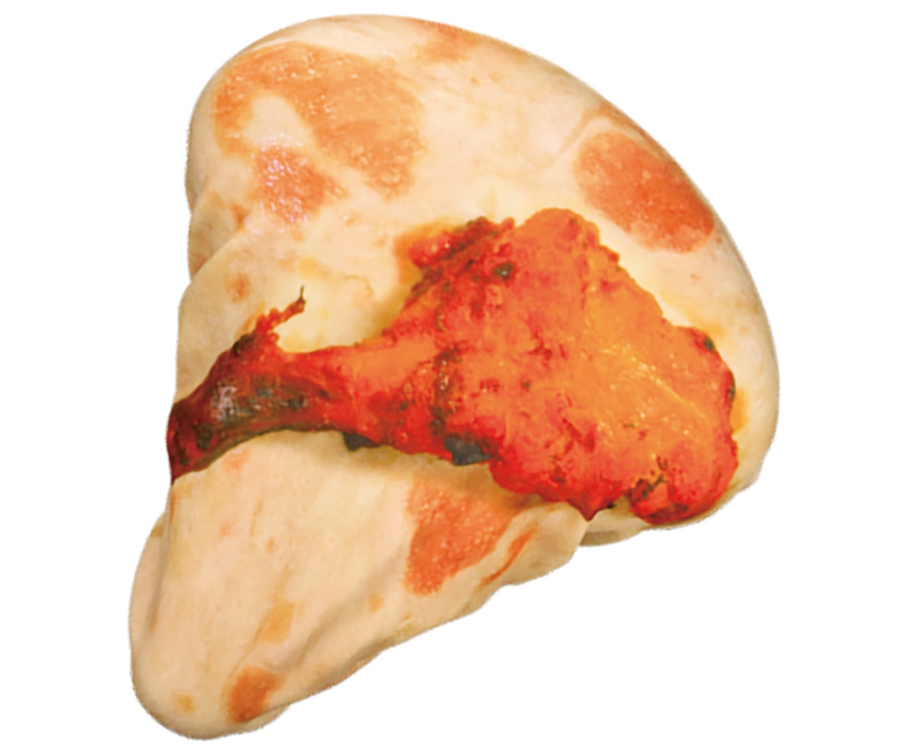 タンドリーチキン付きナン