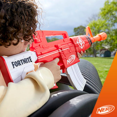 フォートナイト トイガン 赤 Amazon | ナーフ フォートナイト コンパクト SMG 電動ダーツ