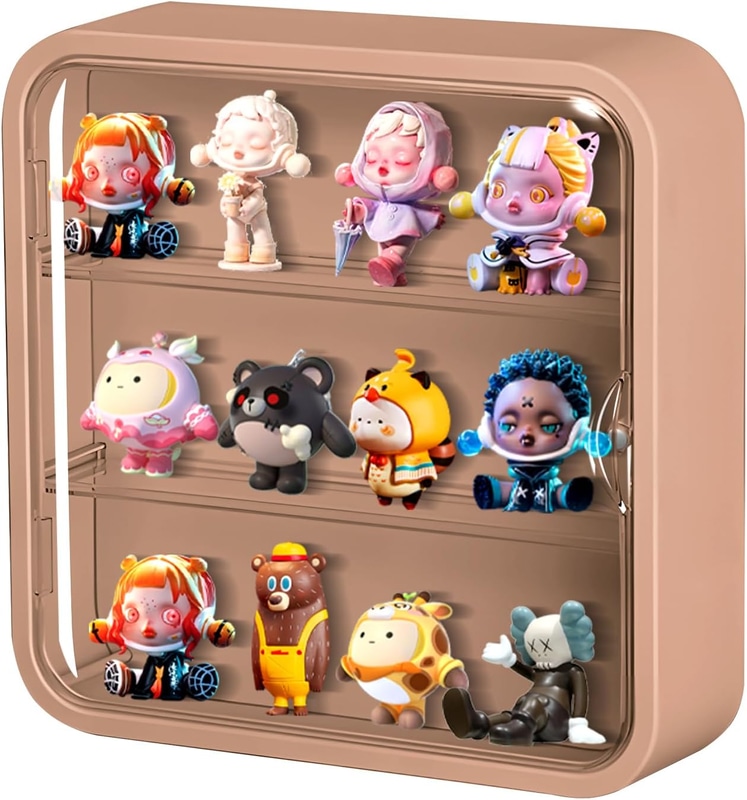 ZYLKEKLコレクションケース（人形用収納キャビネット）ピンク