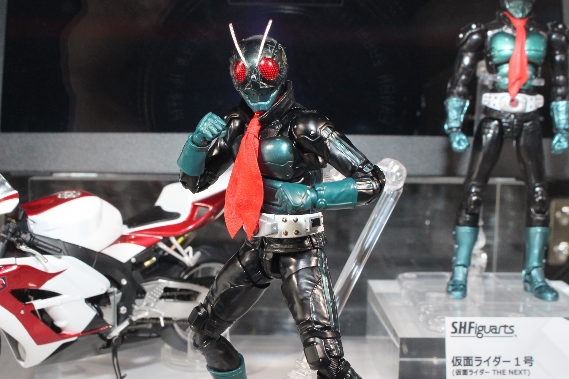 オリジナルの仮面ライダー1号よりも現実味のある特殊強化服が印象深かった「THE NEXT」版仮面ライダー1号を真骨彫製法でアクションフィギュア化している