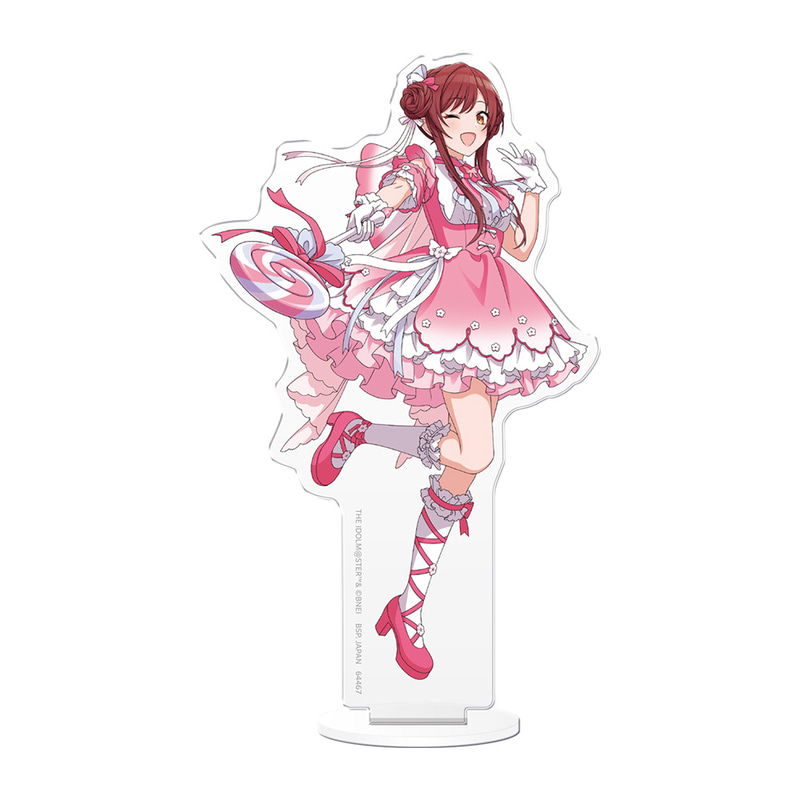 魔法少女をイメージした「マジカルロリータファッション」を身に着けた大崎甘奈の全身イラストを使用したアクリルスタンド。サイズ：約13cm