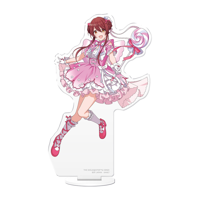 魔法少女をイメージした「マジカルロリータファッション」を身に着けた大崎甜花の全身イラストを使用したアクリルスタンド。サイズ：約13cm