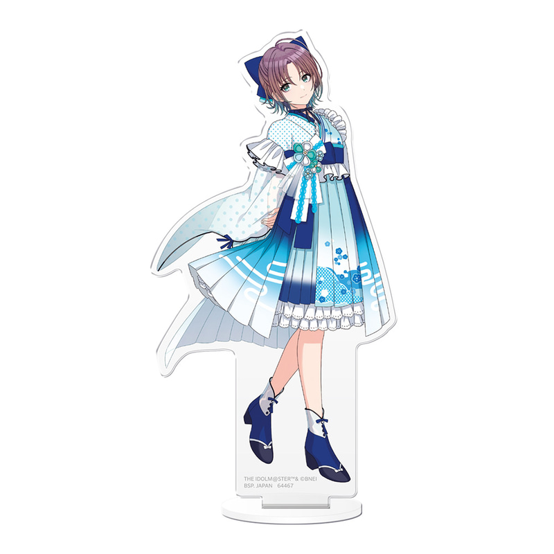 和を意識した「ジャポニズムロリータファッション」を身に着けた浅倉 透の全身イラストを使用したアクリルスタンド。サイズ：約13cm