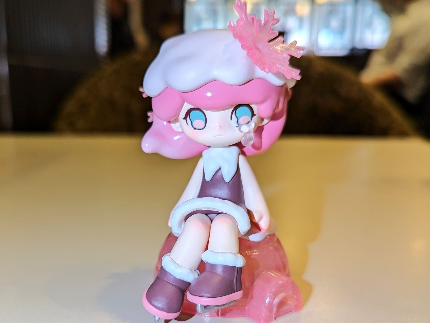 照明を当ててみるとまた違った表情を見せる。かわいい