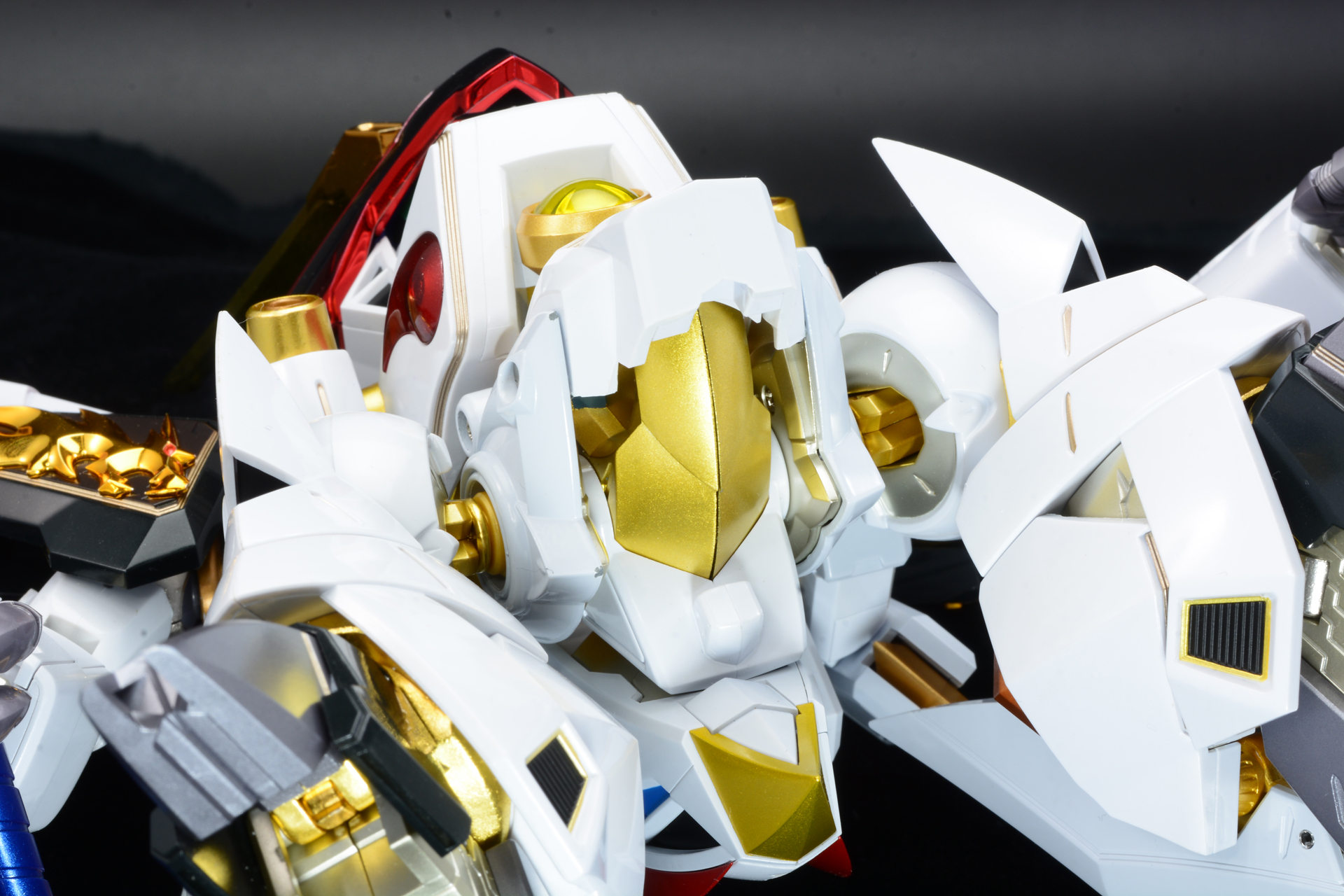 胴体下部も長い金龍の体が丸められているような雰囲気だ