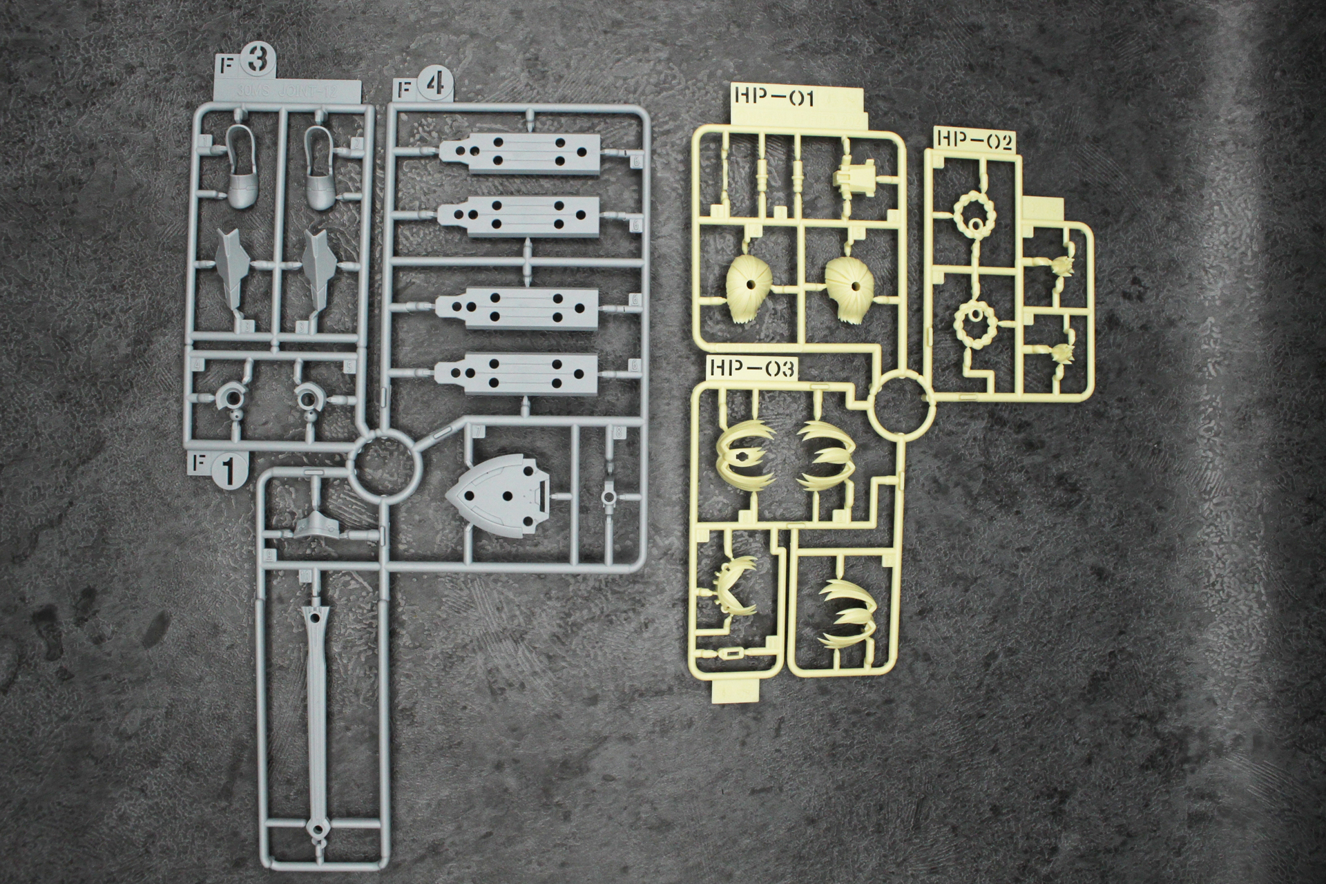 Fパーツ、HP-01・02・03パーツ