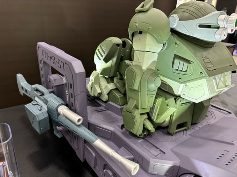 週刊「装甲騎兵ボトムズ スコープドッグをつくる」完成品が展示中
