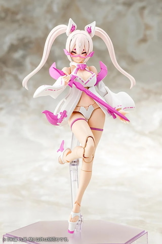 美少女プラモ「メガミデバイス」より華やかな和装姿の「朱羅 九尾 祭