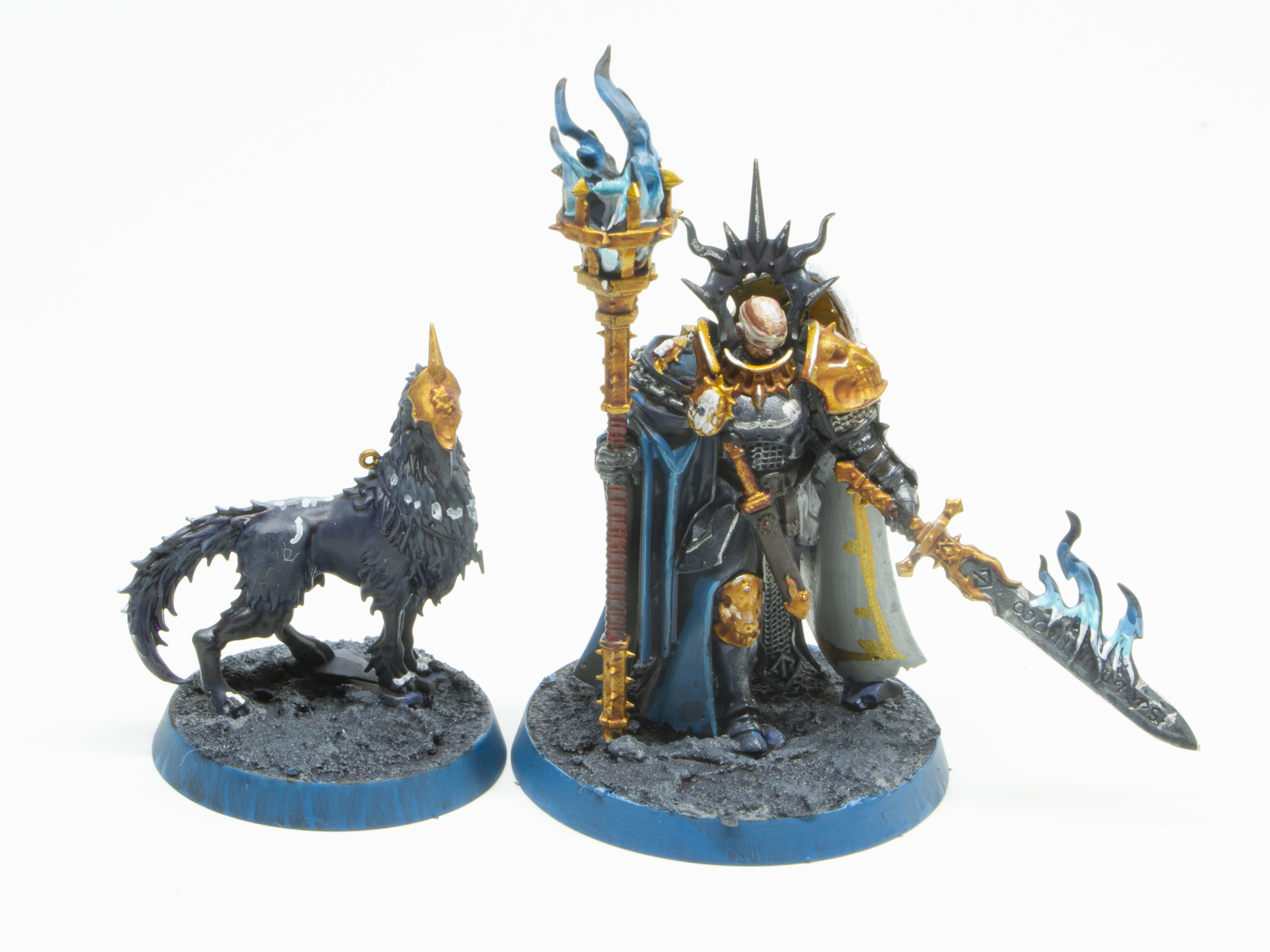 同じ要領で「スピアヘッド」に含まれる英雄ユニット「ロード・ヴェリタント」を塗ったもの