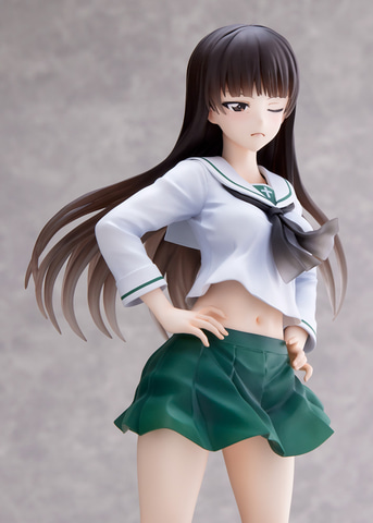 ガールズ＆パンツァー 西住しほ 島田千代 制服 フィギュア ガルパン 戦車道大作戦！」より大洗女子学園制服姿の家元2人「西